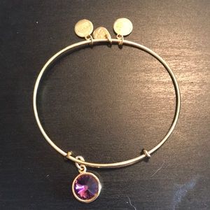 Amethyst Alex and ani bracelet